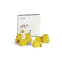 6 x Sticks Encre solide jaune Xerox pour Phaser 8860 / 8860MFP