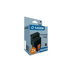 Pack de 2 Cartouches d'encre noir Sagem pour IF 4125 / IF4155 (253014397)