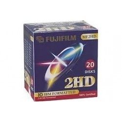 Disquette Fuji 46643 3.5 MF 2HD DOS P10 BLUE