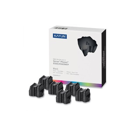 6 x Encre solide black générique pour Xerox Phaser 8560