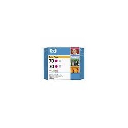 Pack de 2 cartouche magenta HP pour Designjet Z2100 / Z23100 (N°70)