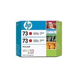 Pack de 2 cartouche rouge HP pour Designjet Z2100 / Z23100 (N°73)