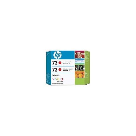 Pack de 2 cartouche rouge HP pour Designjet Z2100 / Z23100 (N°73)