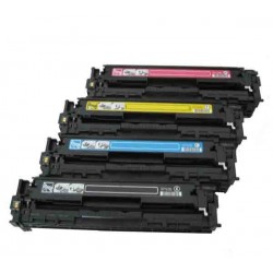 Pack de 4 toners génériques pour HP Colorlaserjet CP 1215 / 1515 / 1518 (EP716) (125A)