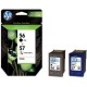 Pack cartouches encre HP 1 Noire N°56 + 1 couleur N°57