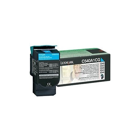 Toner cyan Lexmark pour C540 / C543 / ... X543 / X544