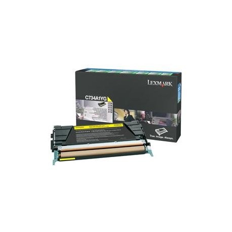 Toner jaune Lexmark pour C734 / C736 / X734 / X736 / X738