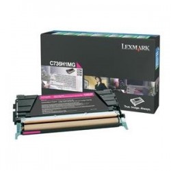 Toner magenta longue durée Lexmark pour C736 / X736 / X738