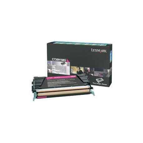 Toner magenta longue durée Lexmark pour C736 / X736 / X738