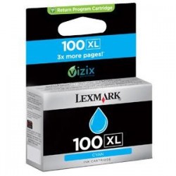 Cartouche cyan N°100XL Lexmark pour S305 / S405....