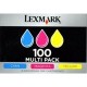 Pack tricolor Lexmark N°100XL pour Platinum Pro905 / Presige Pro805...