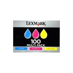 Pack tricolor Lexmark N°100XL pour Platinum Pro905 / Presige Pro805...