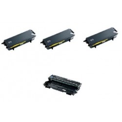 Pack de 3 toners et 1 tambour génériques pour Brother HL-52XX