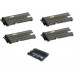 Pack de 4 toners génériques haute capacité et 1 tambour générique pour Brother HL 2140 /...