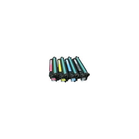 Pack de 4 toners génériques pour HP color laserjet CP3525 / CP3530 ...