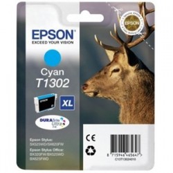 Cartouche cyan XL Epson pour stylus BX305F /  SX525WD ...(T1302)