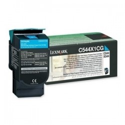 Toner cyan très haute capacité Lexmark pour C544 / X544