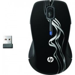 Souris HP - Laser Sans Fil Fréquence radio - USB - Roulette de Défilement - 5 x Bouton