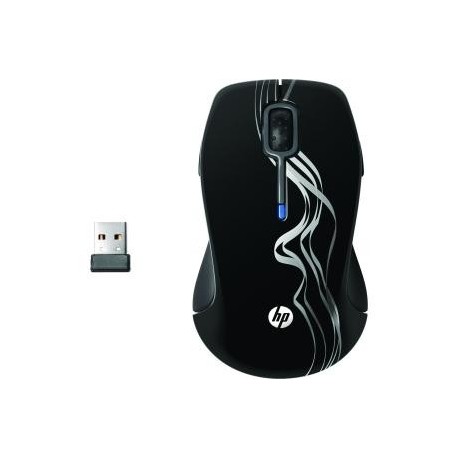 Souris HP - Laser Sans Fil Fréquence radio - USB - Roulette de Défilement - 5 x Bouton