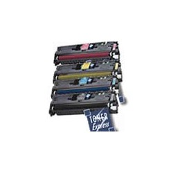 Pack de 4 toners génériques qualité pro pour HP Color LaserJet 1500/2500 (EP-87 CMJBk)