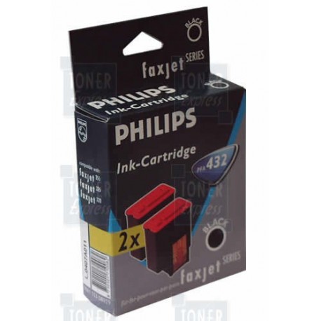 Cartouche Jet d'encre Philips PFA 432 noire (431 noire x 2)