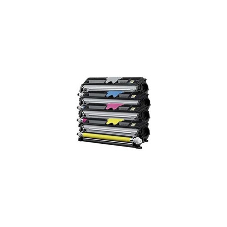 Pack de 4 toners génériques haute capacité pour Konica Minolta 1600w...