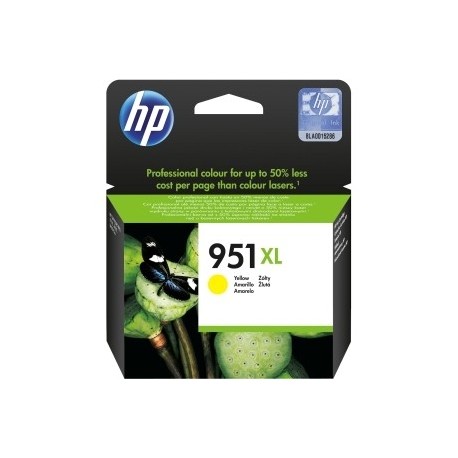 Cartouche jaune haute capacité HP pour officejet pro 8100 / 8600 ... (N°951XL)