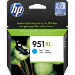 Cartouche cyan haute capacité HP pour officejet pro 8100 / 8600 (N°951XL)