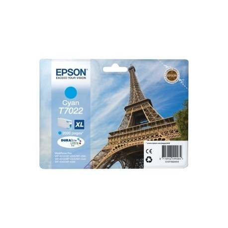 Cartouche d'encre cyan Epson XL pour WorkForce Pro WP4000/4500 SERIES