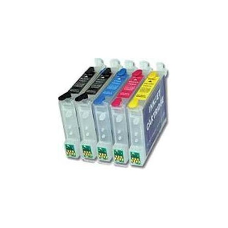 Pack de 5 cartouches génériques pour Epson D68 / D88...