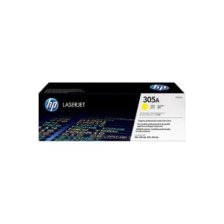 Toner jaune HP pour laserjet Pro 400 (305A)