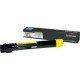 Toner jaune haute capacité Lexmark pour X950 / X952 / X954