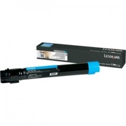 Toner cyan haute capacité Lexmark pour X950 / X952 / X954