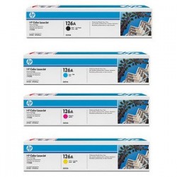 Pack de 4 Toners HP pour laserjet Pro CP1025 (126A)