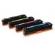 Pack de 4 toners HP pour Colorlaserjet CP 1215 / 1515 / 1518 (125A)