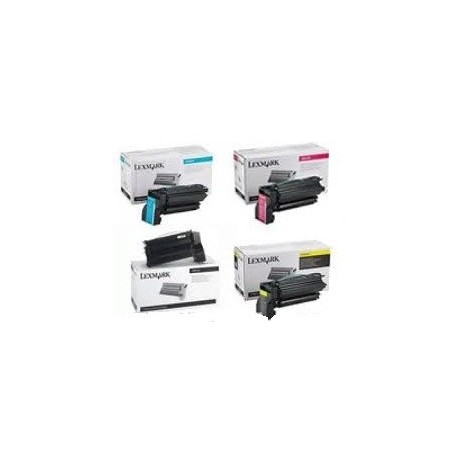 Pack de 4 toners longues durées LEXMARK pour C 750