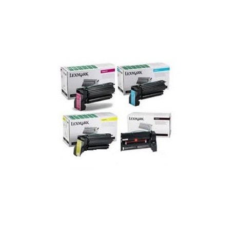 Pack de 4 toners très longues durées LEXMARK pour C 750