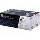 Pack de 2 toners noirs HP pour imprimante LaserJet 1010/1015/1020/3015... (12A)