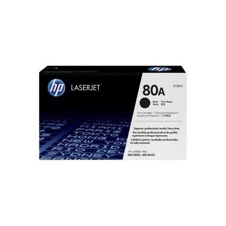 Toner noir HP pour LaserJet Pro 400 ... (80A)