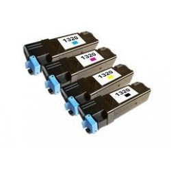 Eco pack de 4 Toners génériques Médiasciences 100% neuf pour Dell 1320c