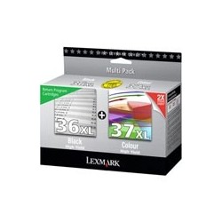 Pack de 2 cartouches Lexmark pour X4650 / X5650...(n°36XL + n°37XL)