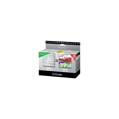 Pack de 2 cartouches Lexmark pour X4650 / X5650...(n°36XL + n°37XL)