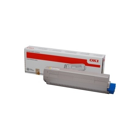 Toner jaune Oki pour C822