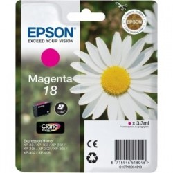 Cartouche magenta EPSON pour Expression Home XP-205 / XP-30 ... (N°18)