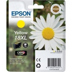 Cartouche jaune haute capacité EPSON pour Expression Home XP-205 / XP-30 ... (N°18XL)