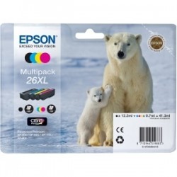 Multipack haute capacité EPSON pour Expression Home XP-600... (N°26XL) (ours)