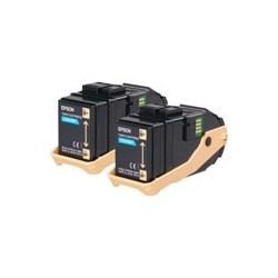 Pack de 2 toners cyan Epson pour Aculaser C9300n