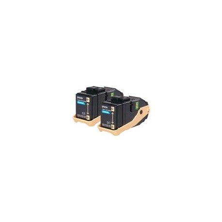 Pack de 2 toners cyan Epson pour Aculaser C9300n