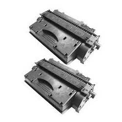 Pack de 2 toners noirs génériques haute capacité pour HP  LaserJet Pro 400 ... (80X)