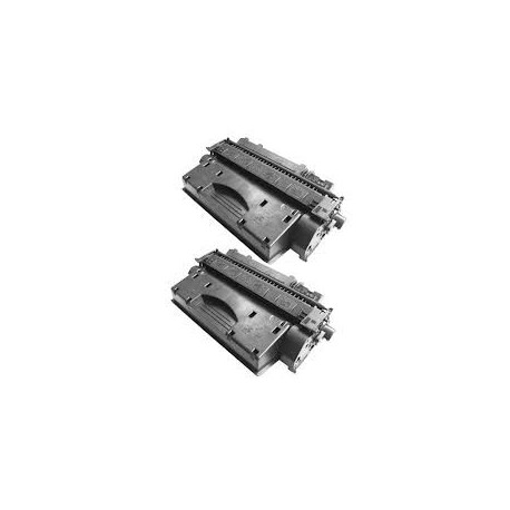 Pack de 2 toners noirs génériques haute capacité pour HP  LaserJet Pro 400 ... (80X)